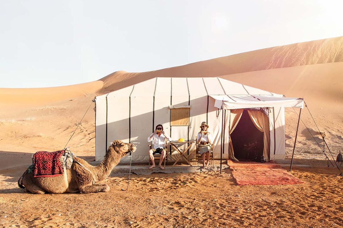 Luxury Sahara Desert Camps Sleep Under the Stars in Style